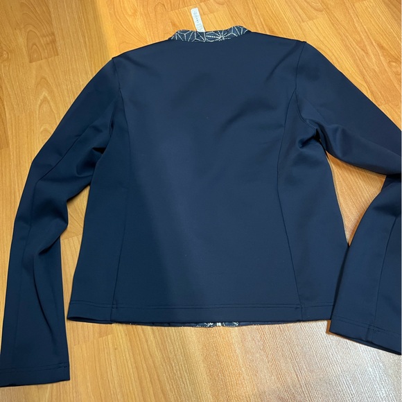 EUC Lululemon Cardigan&Again Jacket -Exploded Sashiko Star Inkwell Ghost/Inkwell - Picture 6 of 13